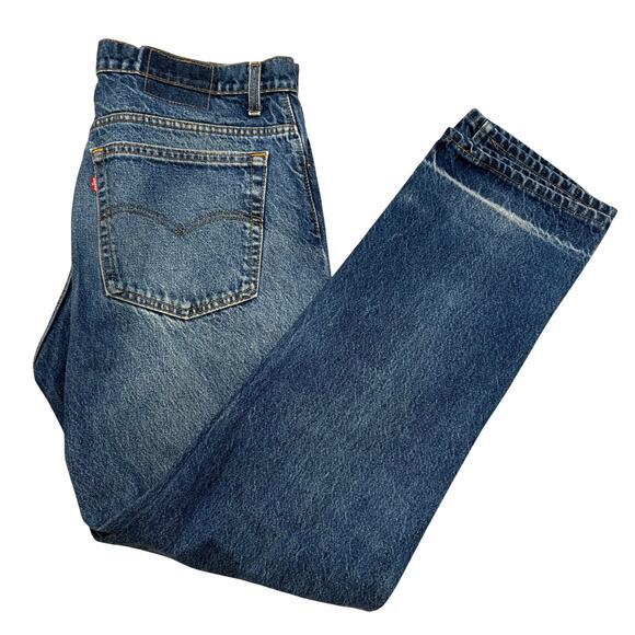 VTG 90s Levi's 505‎ Light Wash Straight Leg 38X30 Jeans Made in USA Faded - Picture 1 of 8